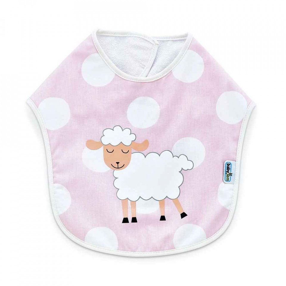 Baveta pentru copii din bumbac Dots (Culoare: Bleu)
