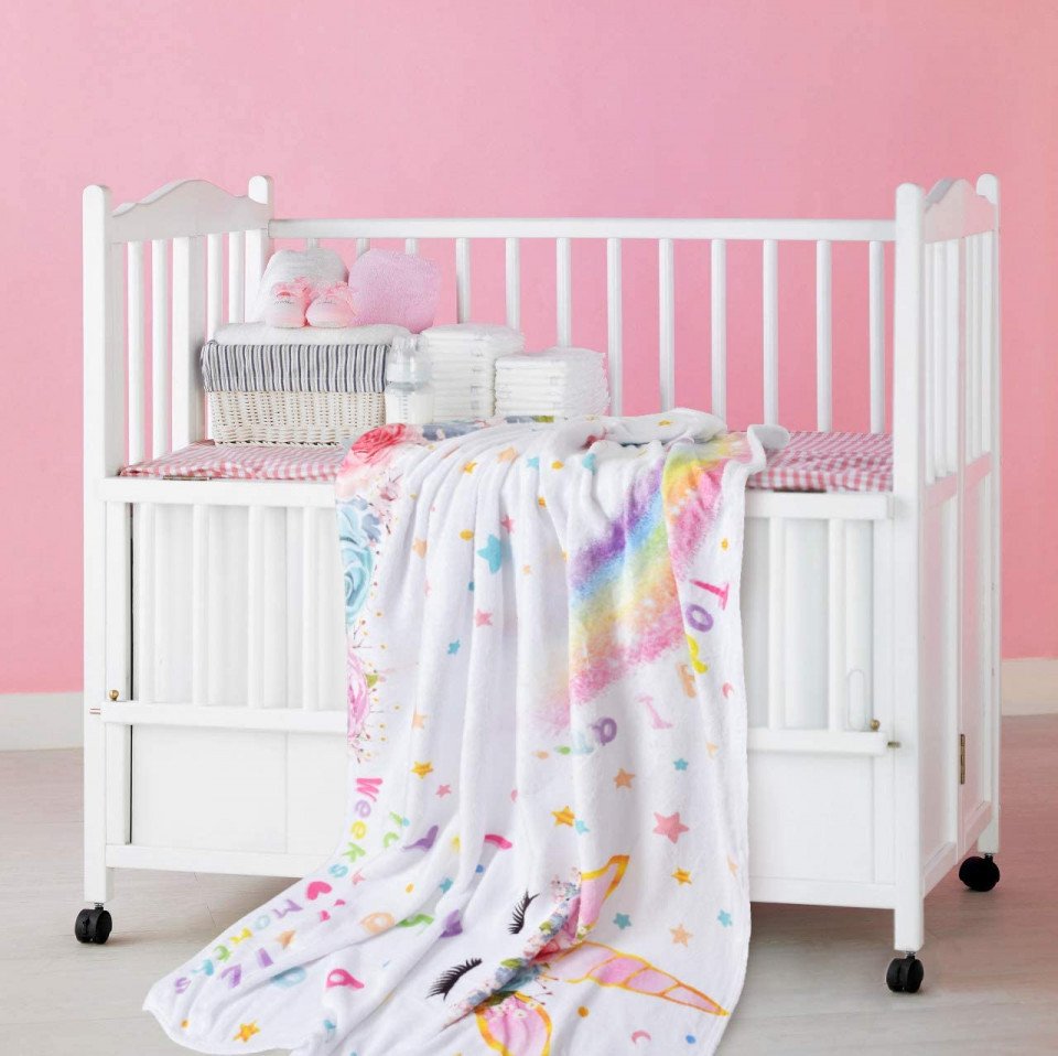 Paturica Milestone plusata pentru fotografii memorabile Curcubeu Model C Drool - imagine 4