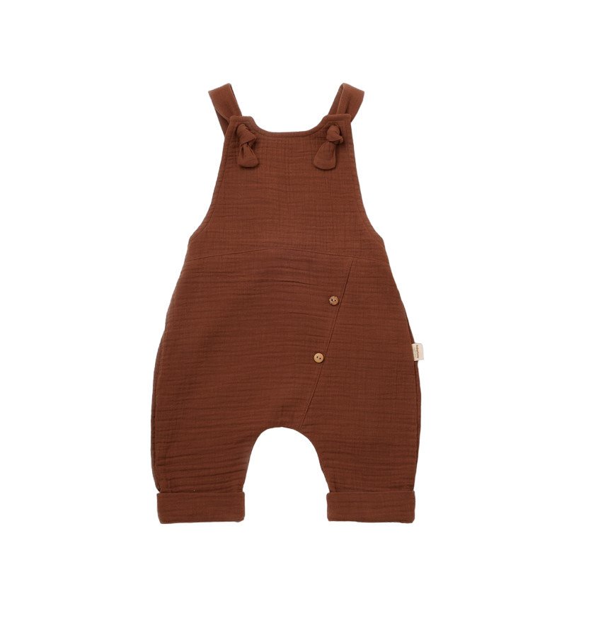 Salopeta de vara cu pantaloni lungi din muselina