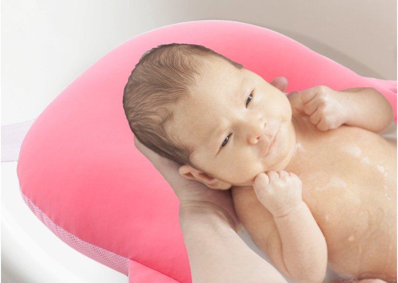 Salteluta suport pentru baita Balena, BabyJem, 35x50 cm (Culoare: Roz) - imagine 5