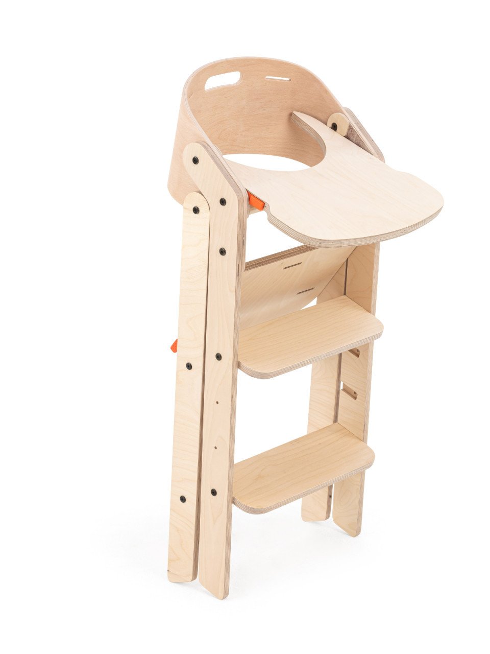 Scaun de masa pliabil din lemn MamaToyz, multifunctional si transformabil cu masuta, 6 luni - adolescent, Verde - imagine 8