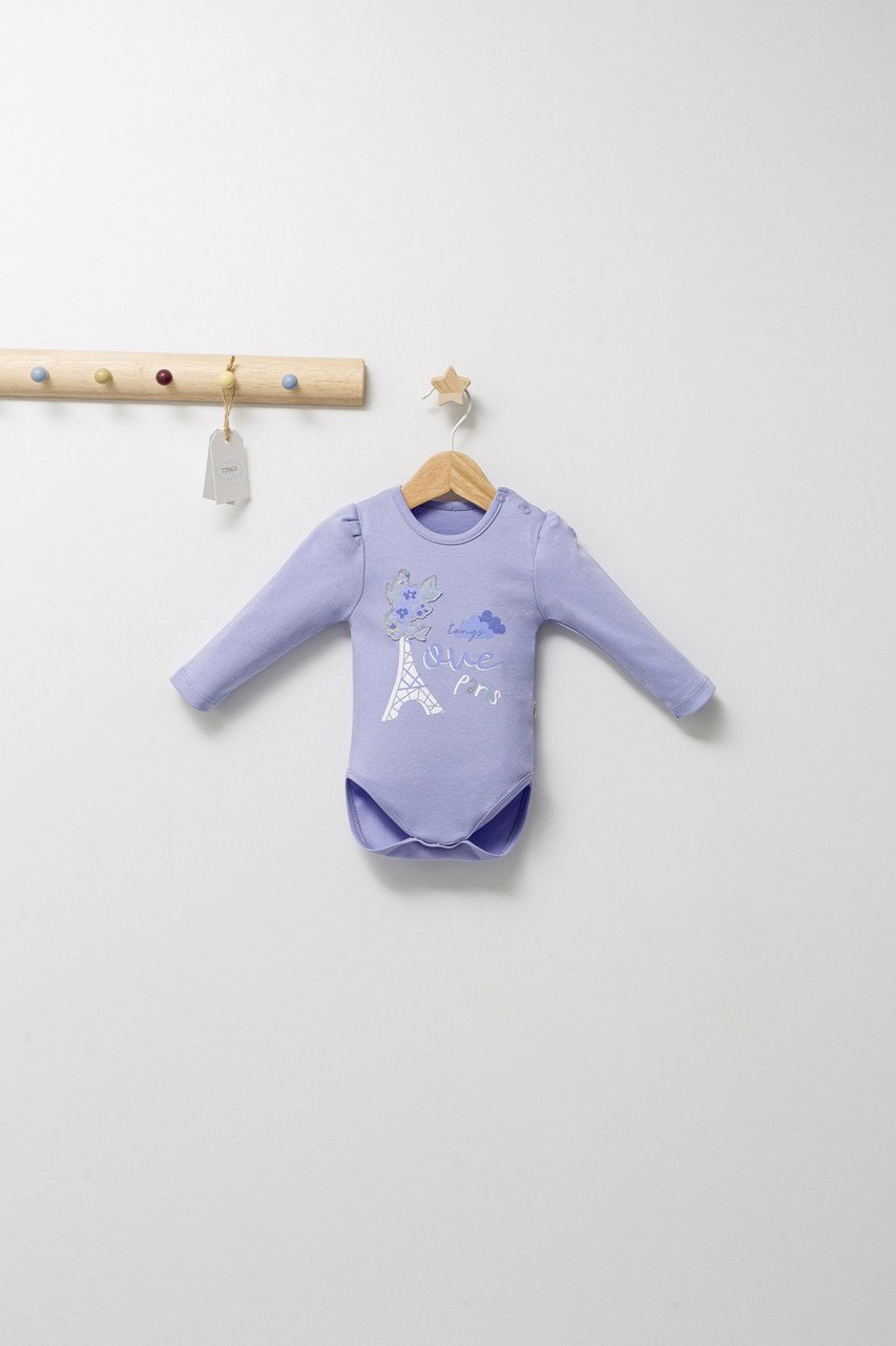 Set de 2 body-uri cu volanase pentru nou nascuti Paris