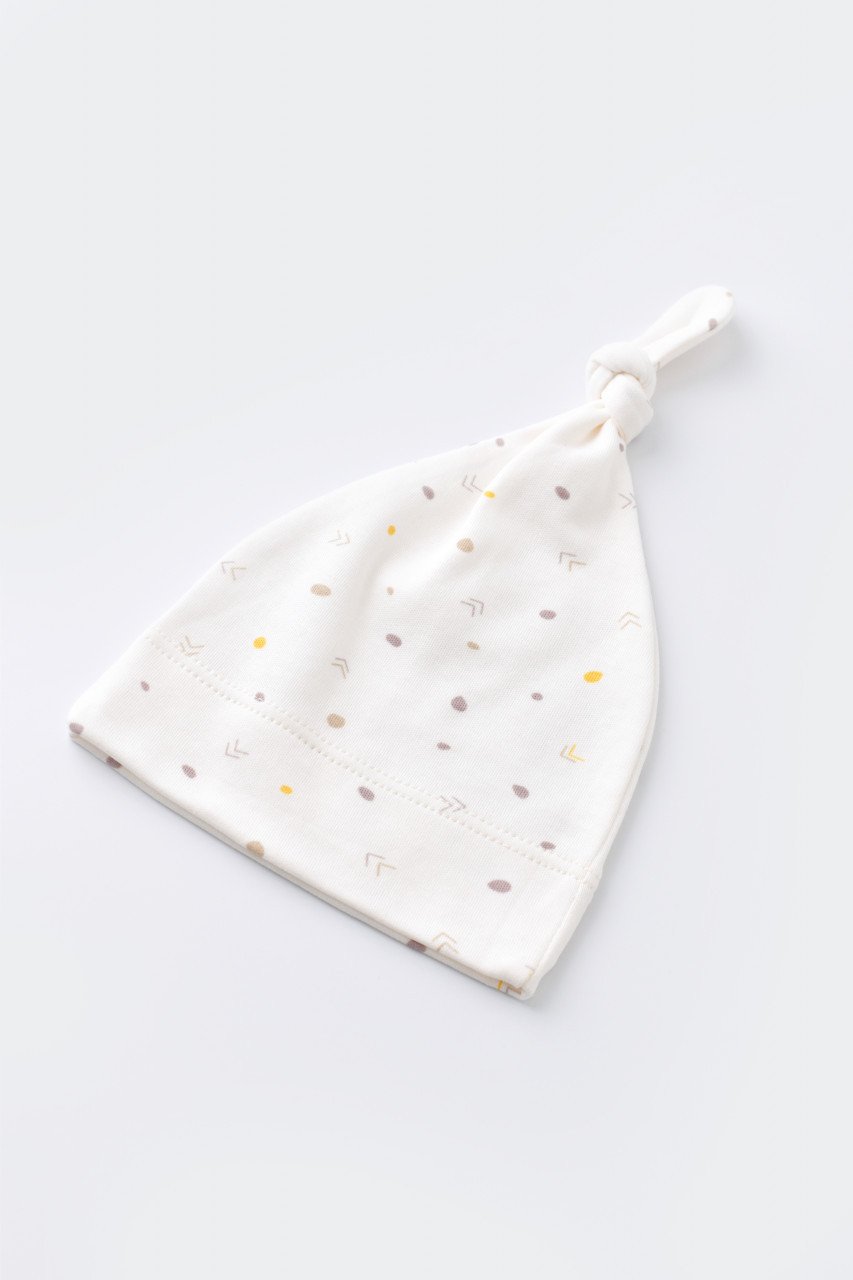 Set de 5 piese pentru nou nascut - 100% bumbac organic - Ecru cu buline, BabyCosy - imagine 8