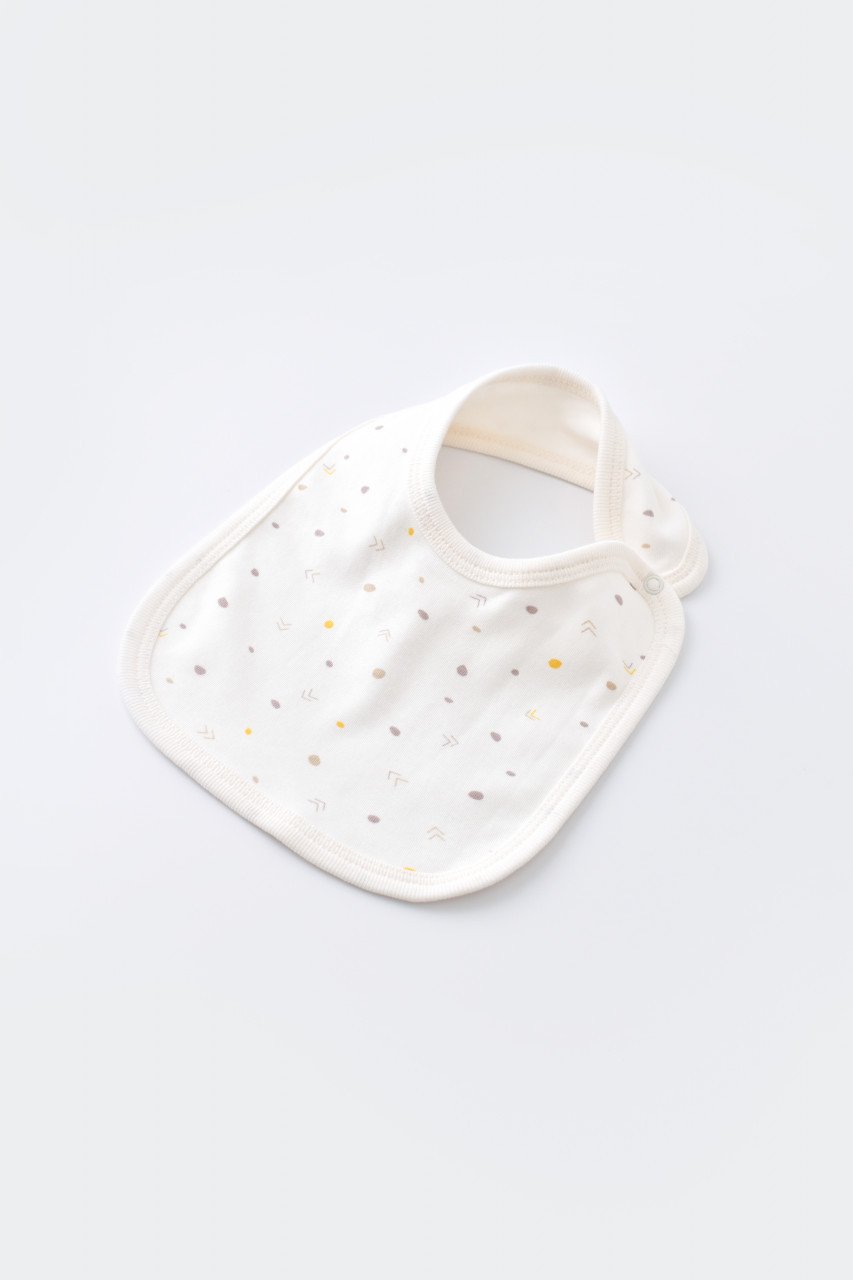 Set de 5 piese pentru nou nascut - 100% bumbac organic - Ecru cu buline, BabyCosy - imagine 9