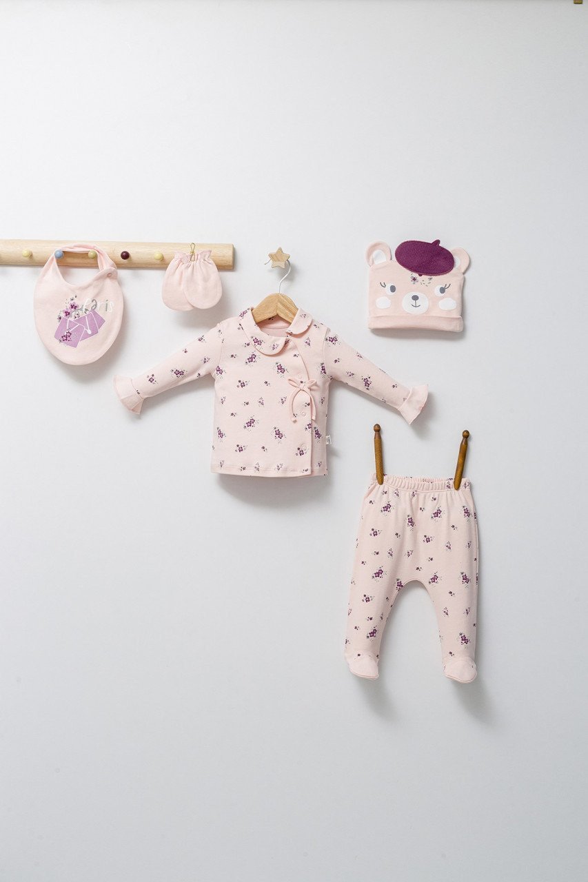 Set de 5 piese pentru nou nascut Paris Love