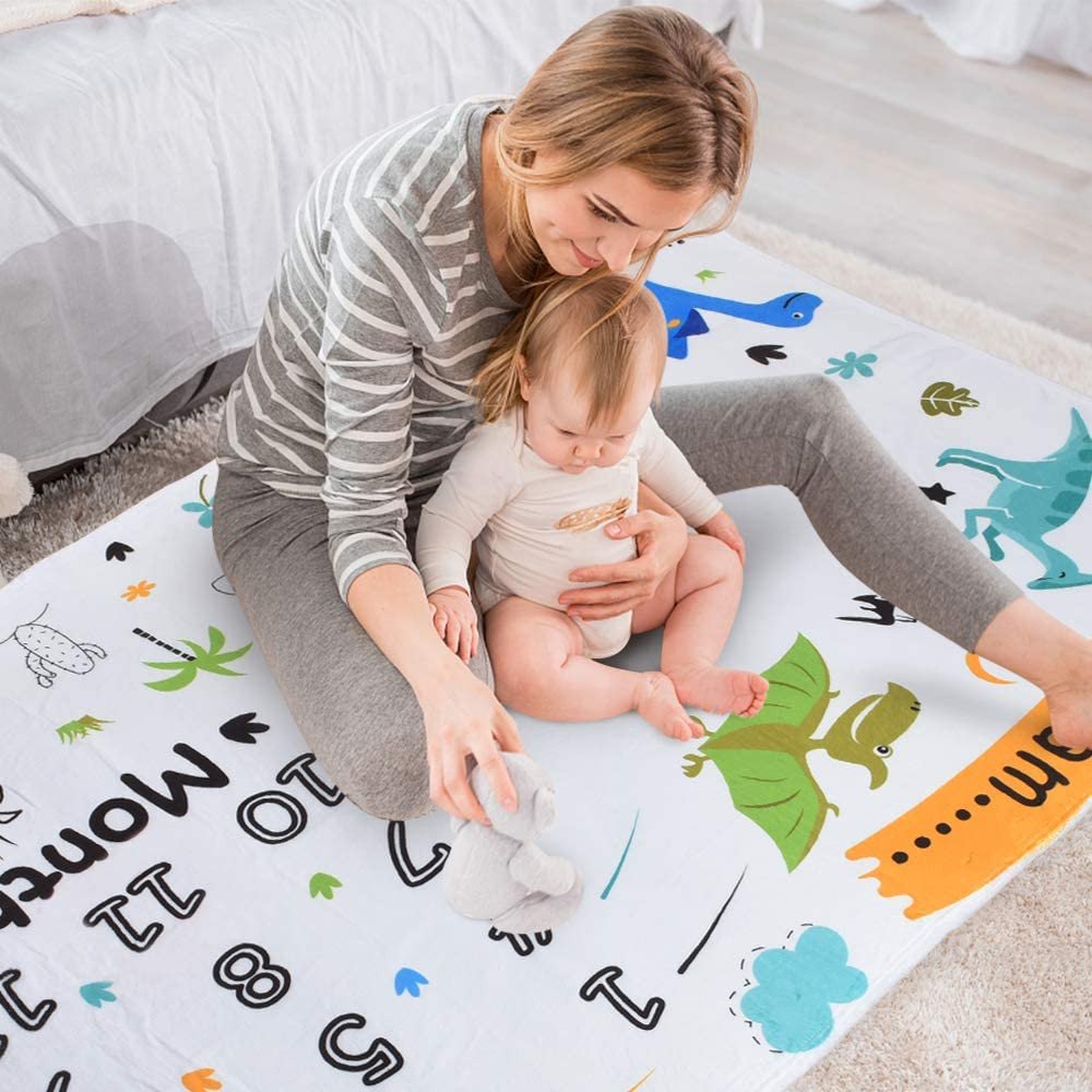 Paturica Milestone plusata pentru fotografii memorabile Dino Drool - imagine 6