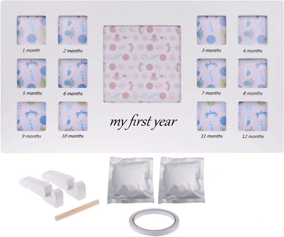 Rama foto My First Year cu amprenta mulaj Drool - imagine 2