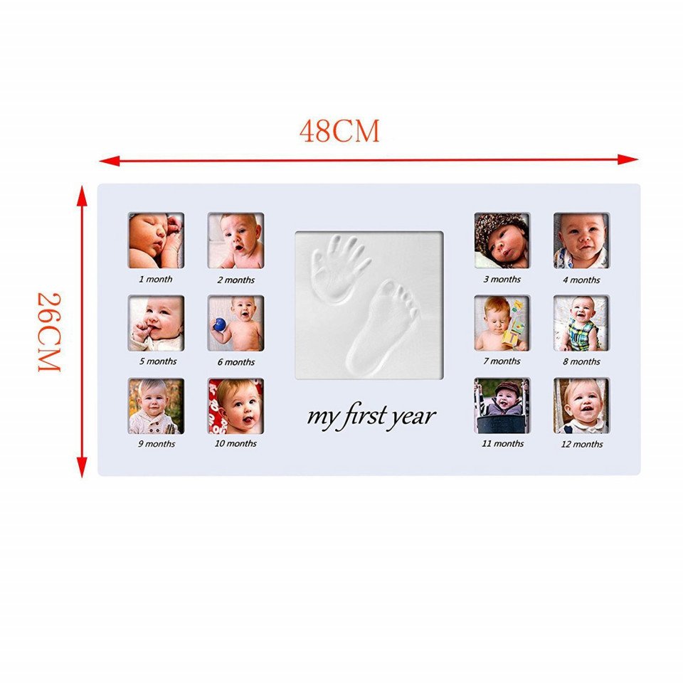 Rama foto My First Year cu amprenta mulaj Drool - imagine 5