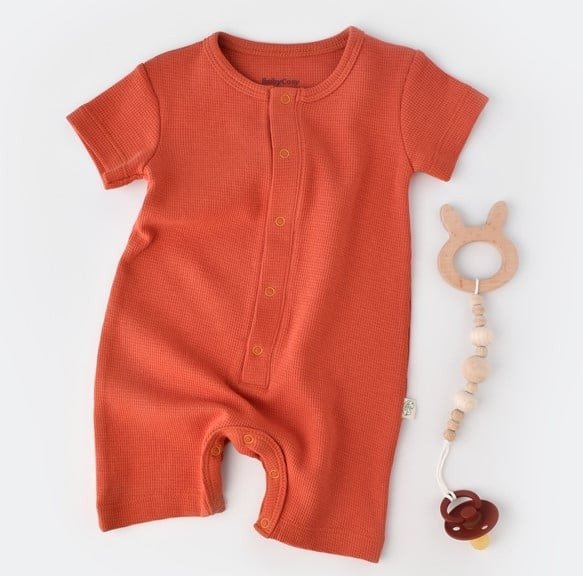 Salopeta cu pantaloni scurti - 100% bumbac organic - Scortisoara