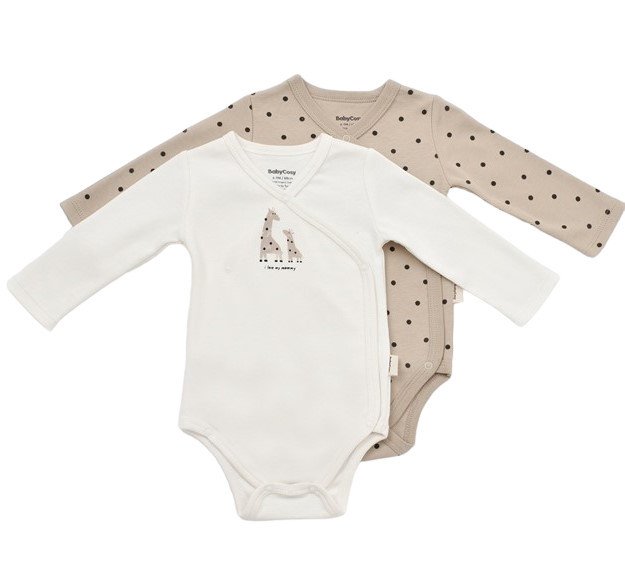 Set 2 body-uri cu maneca lunga petrecute