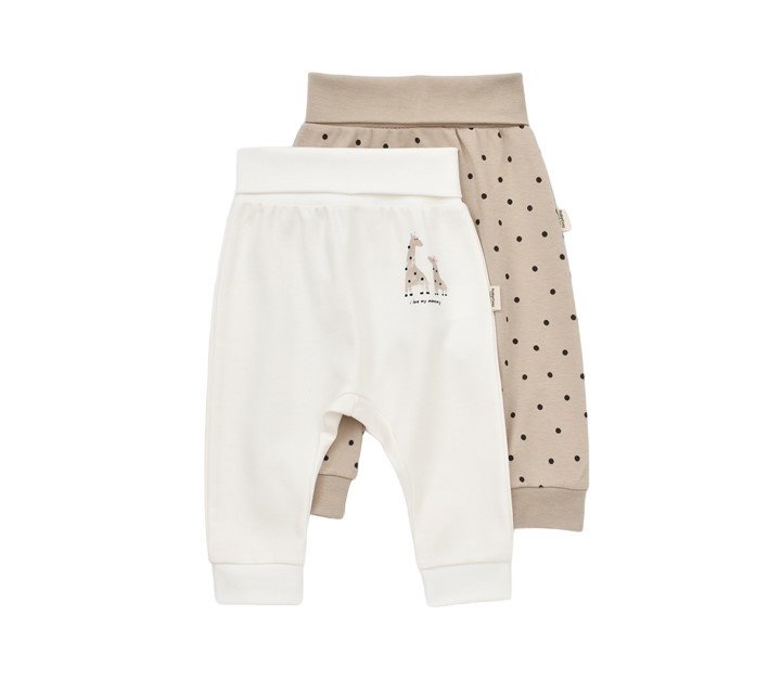 Set 2 pantaloni bebe unisex Girafa