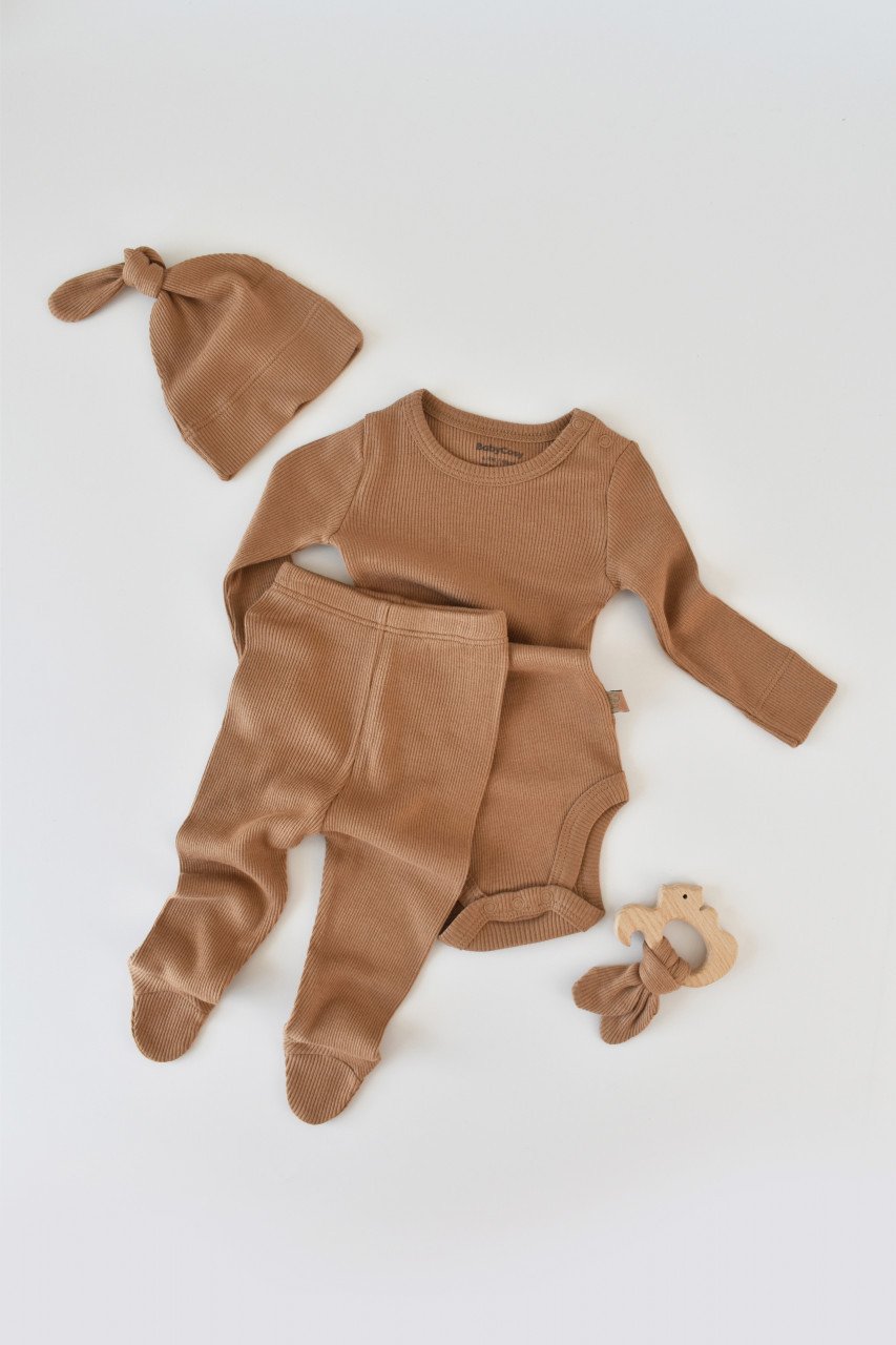 Set 3 piese: body cu maneca lunga