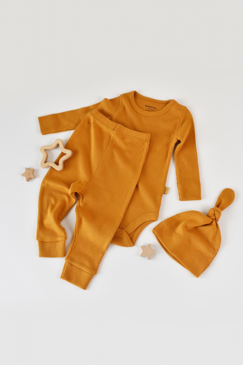Set 3 piese: body cu maneca lunga