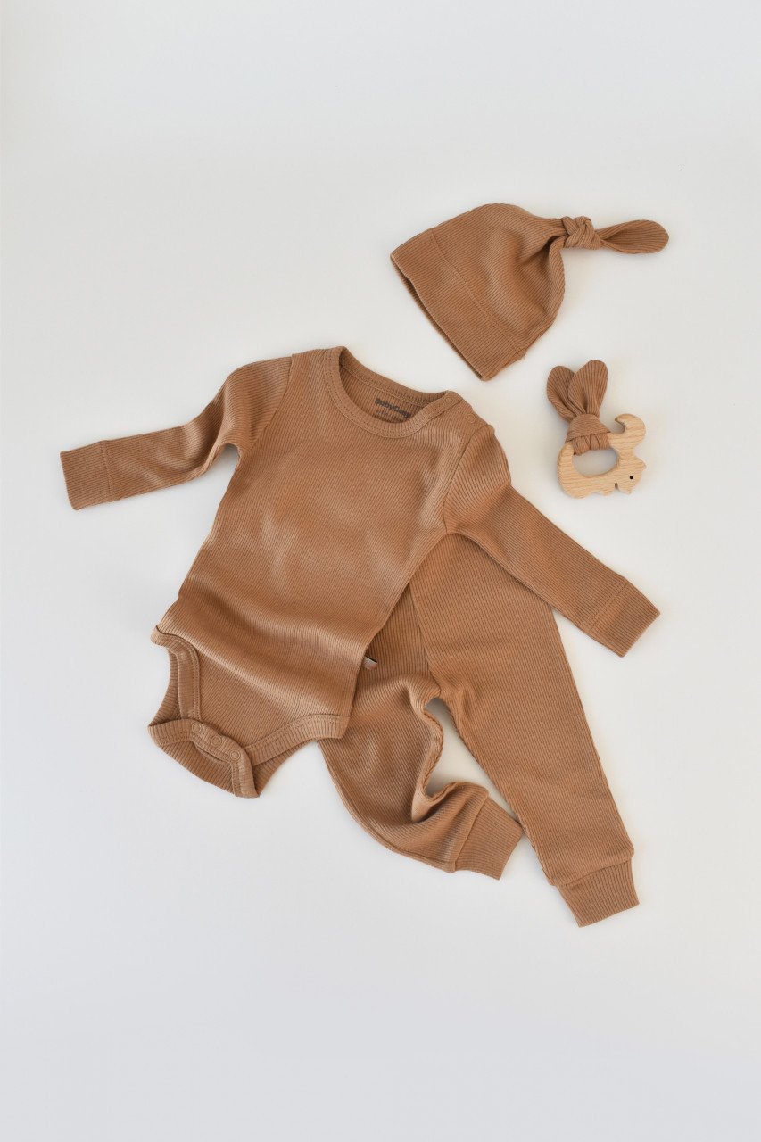 Set 3 piese: body cu maneca lunga