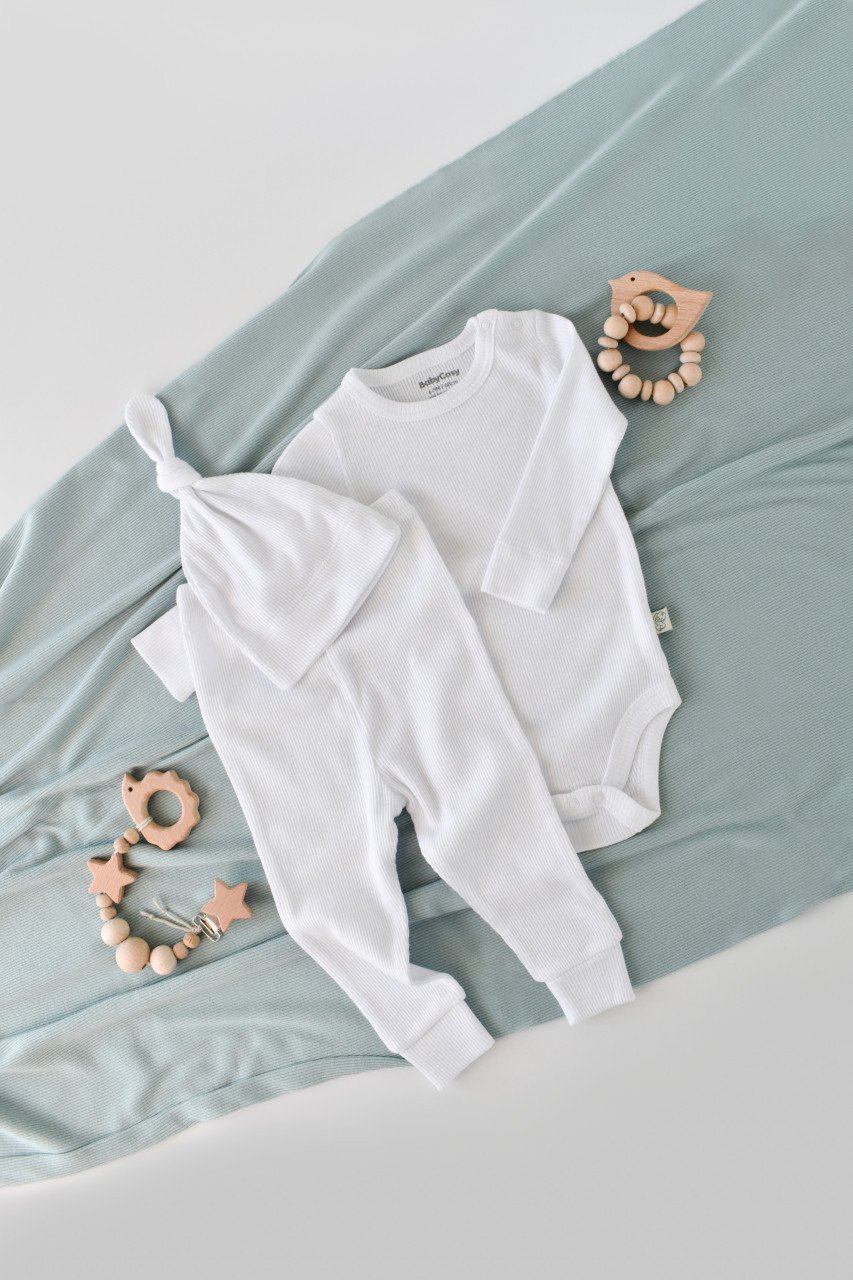 Set 3 piese: body cu maneca lunga