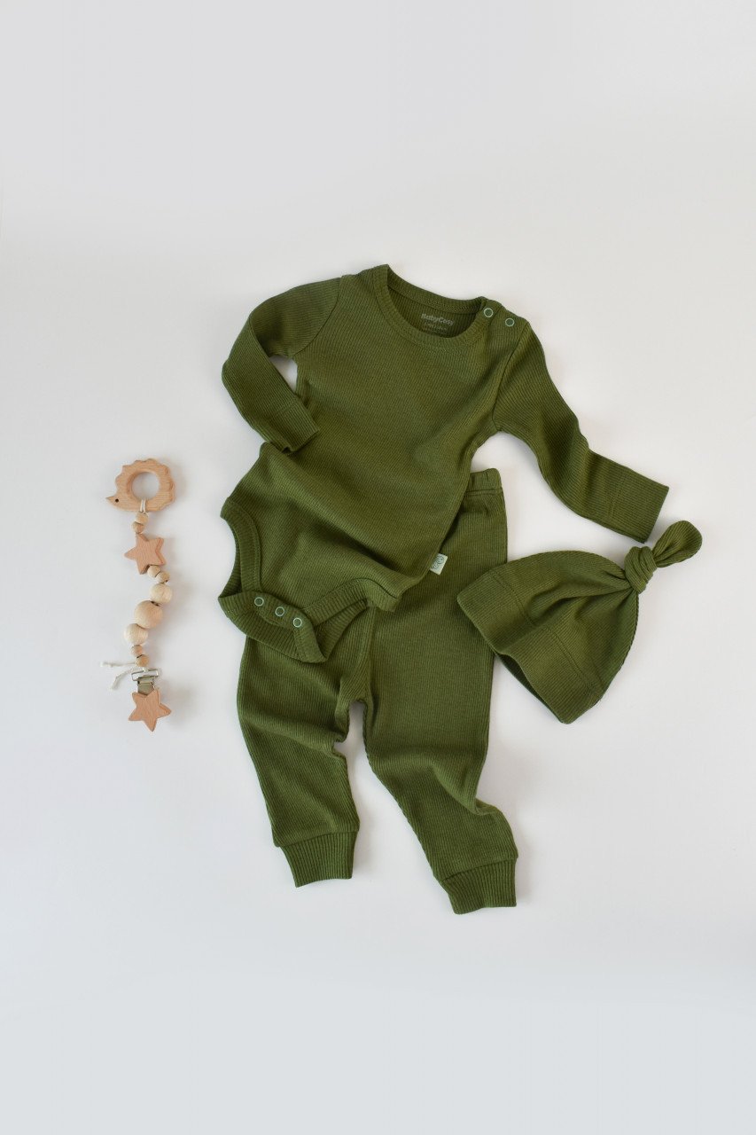 Set 3 piese: body cu maneca lunga