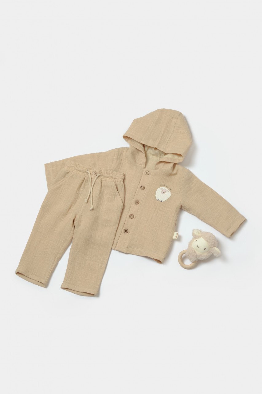 Set bluza cu gluga si pantaloni