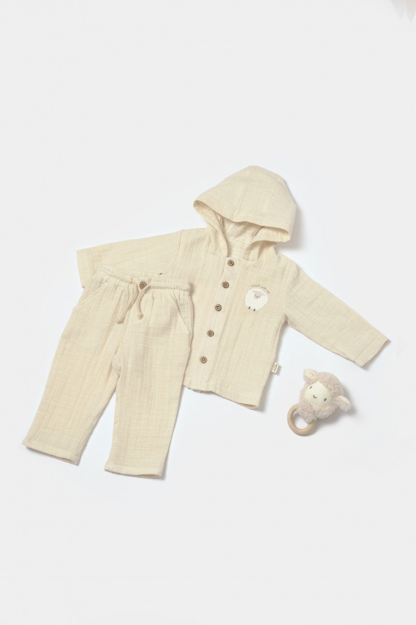 Set bluza cu gluga si pantaloni