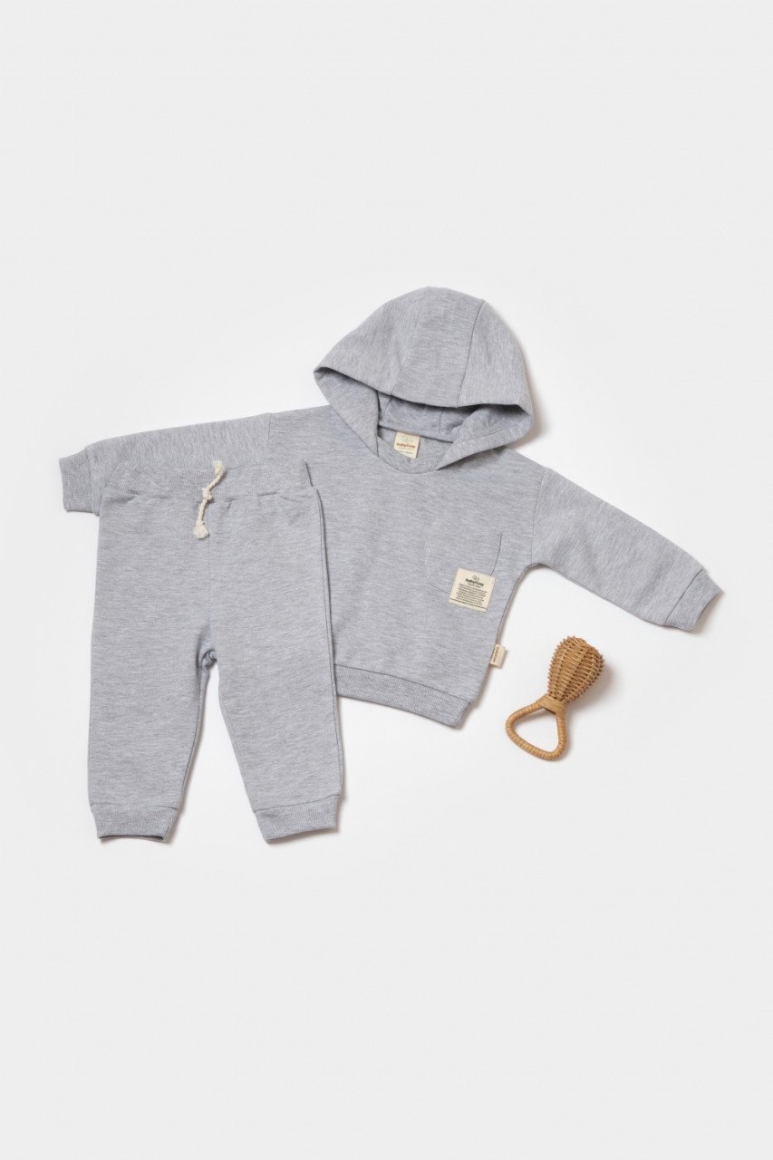 Set hanorac cu gluga si pantaloni