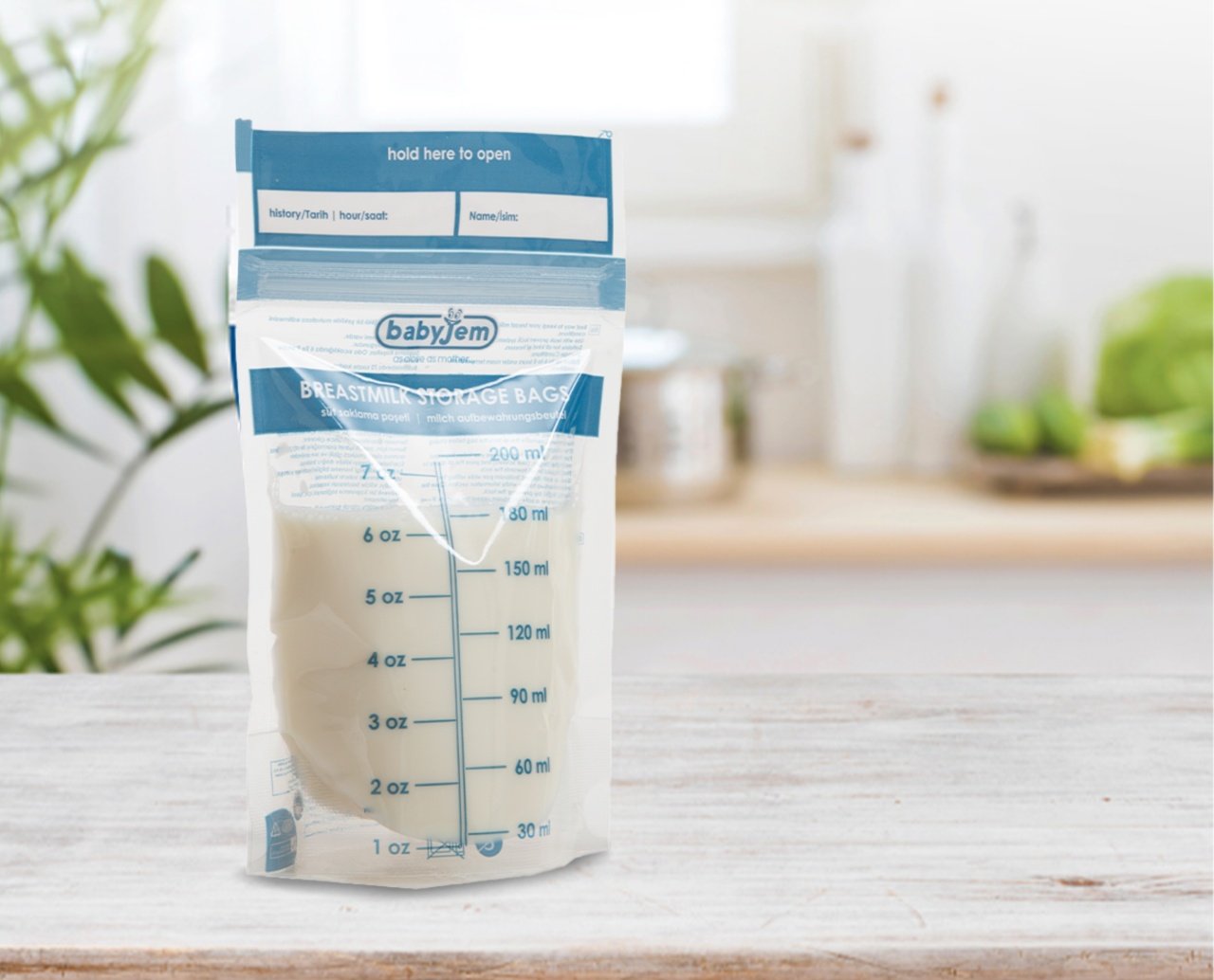 Set 25 pungi pentru stocarea laptelui matern BabyJem - imagine 7