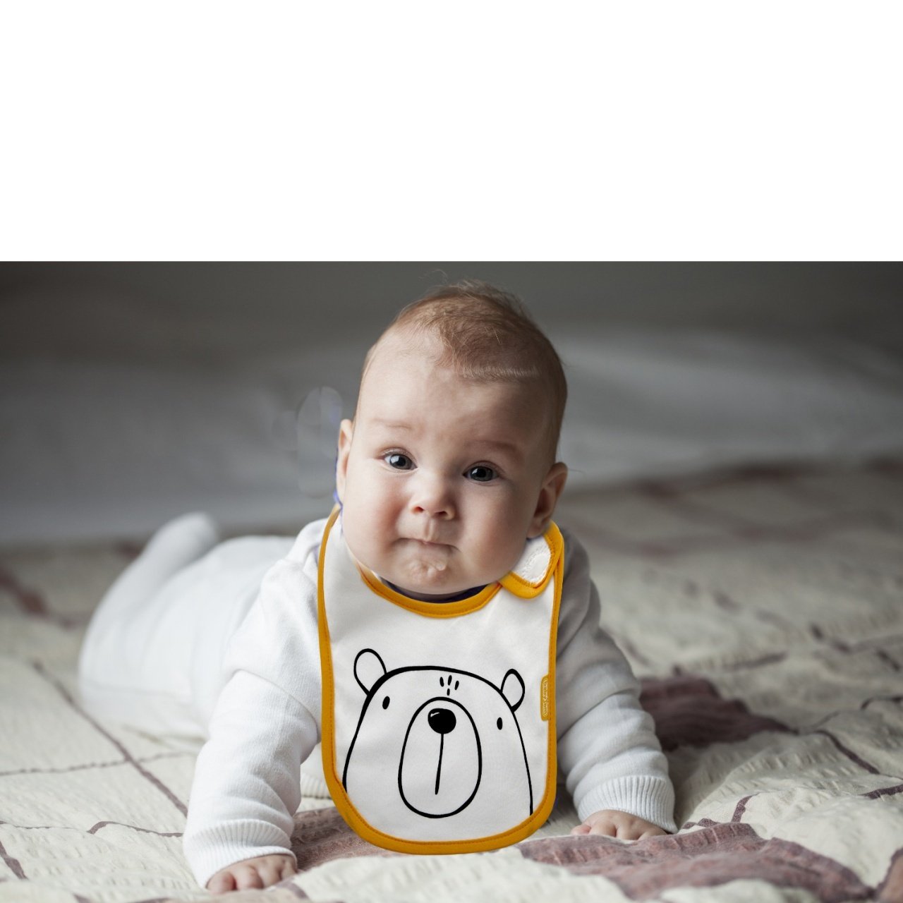 Baveta din bumbac BabyJem (Culoare: Bleu)