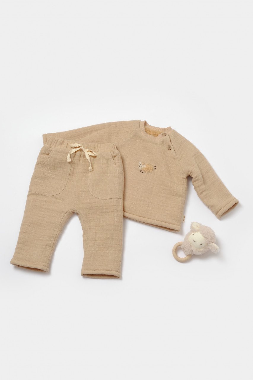 Set bluza dublata si pantaloni