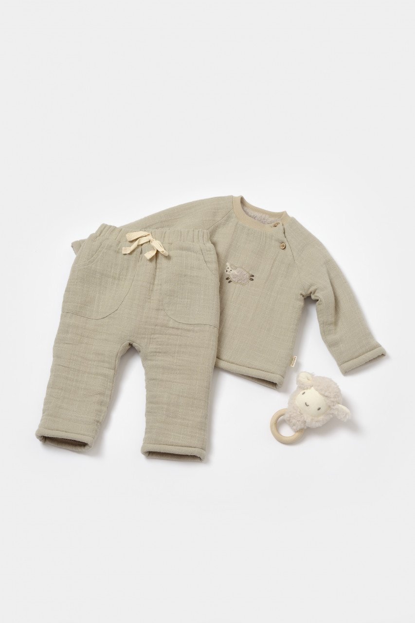 Set bluza dublata si pantaloni