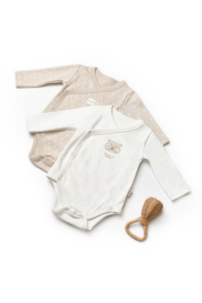 Set 2 body-uri cu maneca lunga petrecute