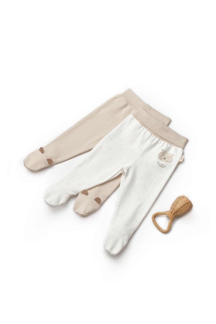 Set 2 pantaloni cu botosei bebe TeddyBear