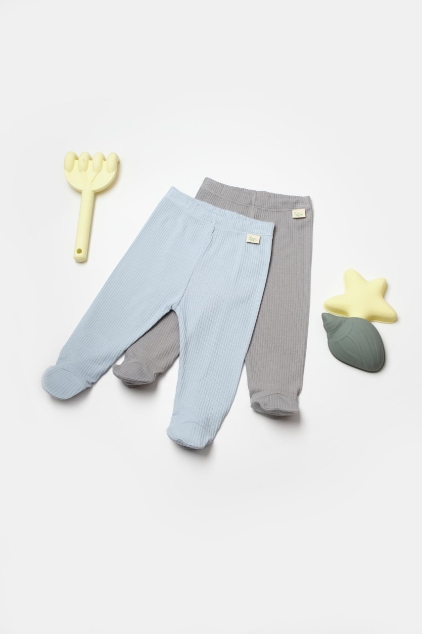 Set 2 pantaloni cu botosei Bamboo