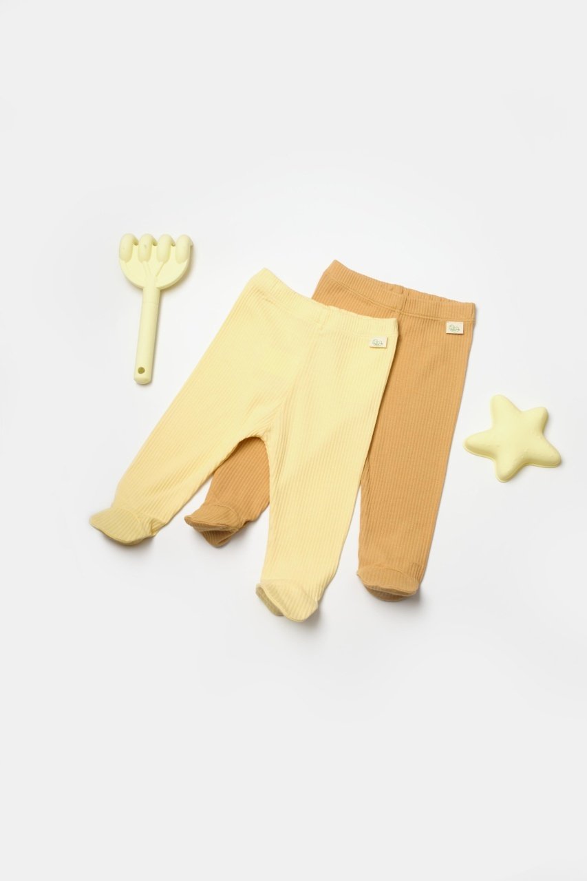 Set 2 pantaloni cu botosei Bamboo