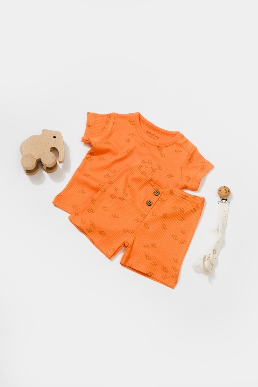 Set tricou cu pantaloni Printed